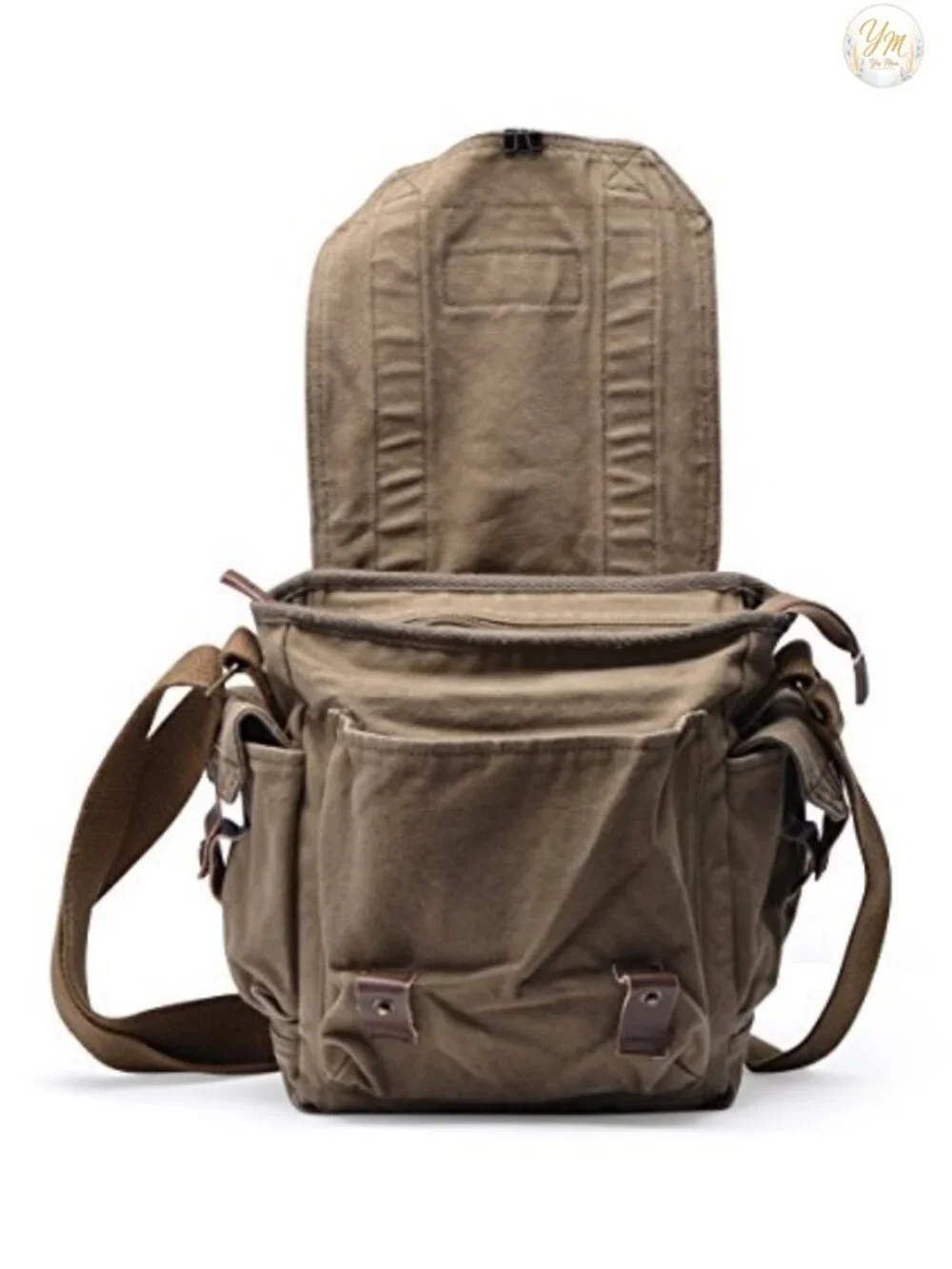 Canvas Messenger Bag Small Vintage Shoulder Purse Crossbody Satchel